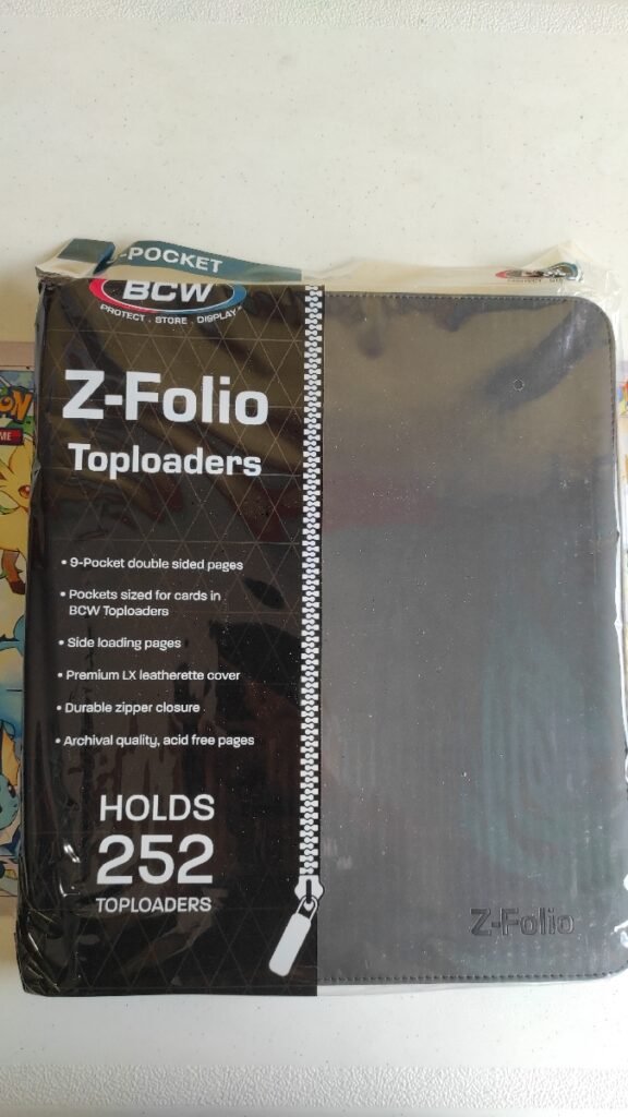 Z-FOLIO Top Loader 9 pocket BCW Black