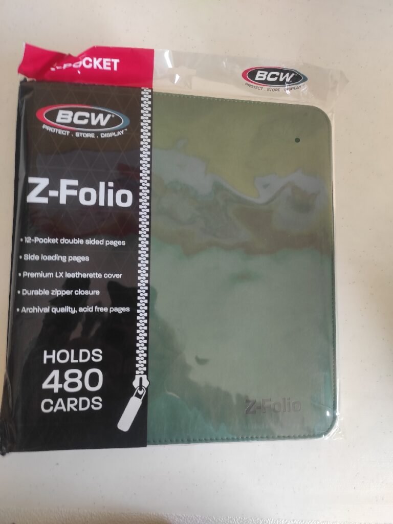 Carpeta 12 espacios BCW Z-FOLIO Green